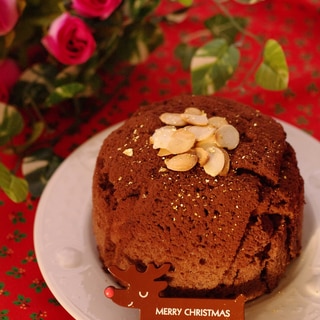 クリスマスの簡単☆濃厚ガナッシュチョコケーキ♪